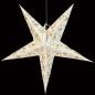Preview: Baby Leela Zari Batik White - Foldable glowing star, paper poinsettia with 5 points, 40 cm